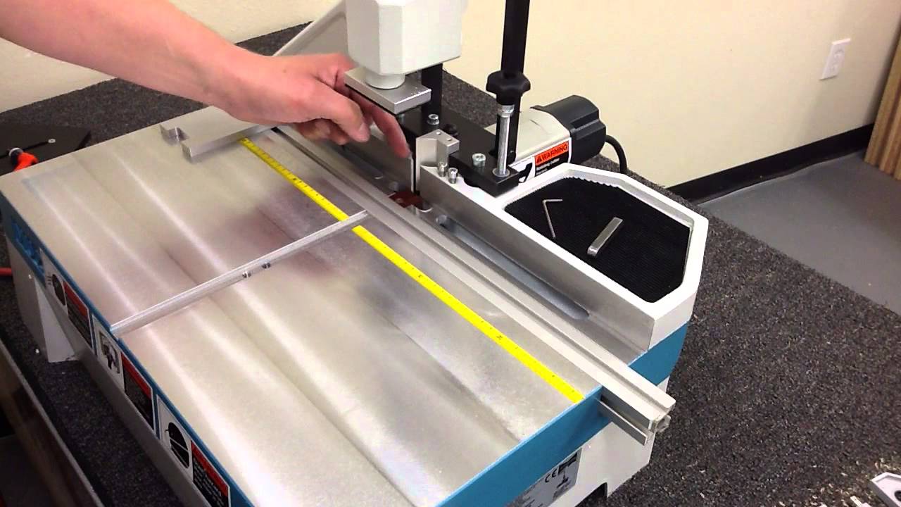 Installing Center Line Locator on Hoffmann MU 2 Dovetail Routing Machine