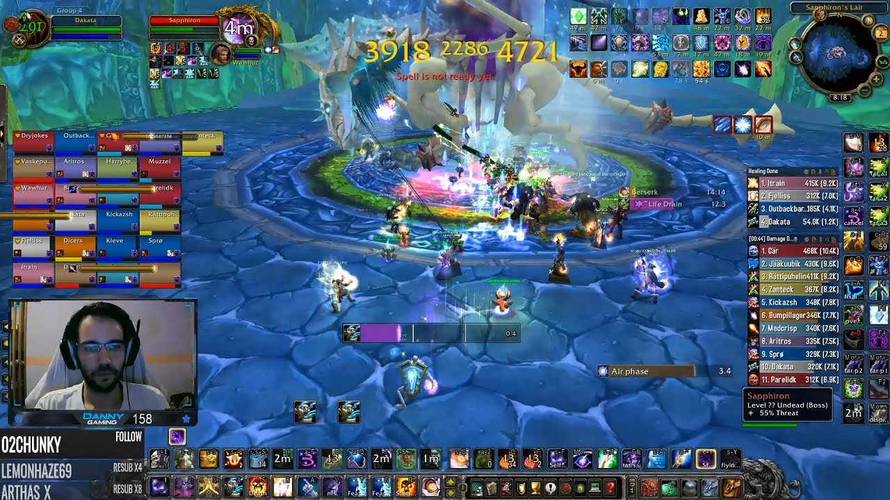 IMPROVING & PUMPING Shadow Priest DPS Naxxramas 25 | WotLK Classic