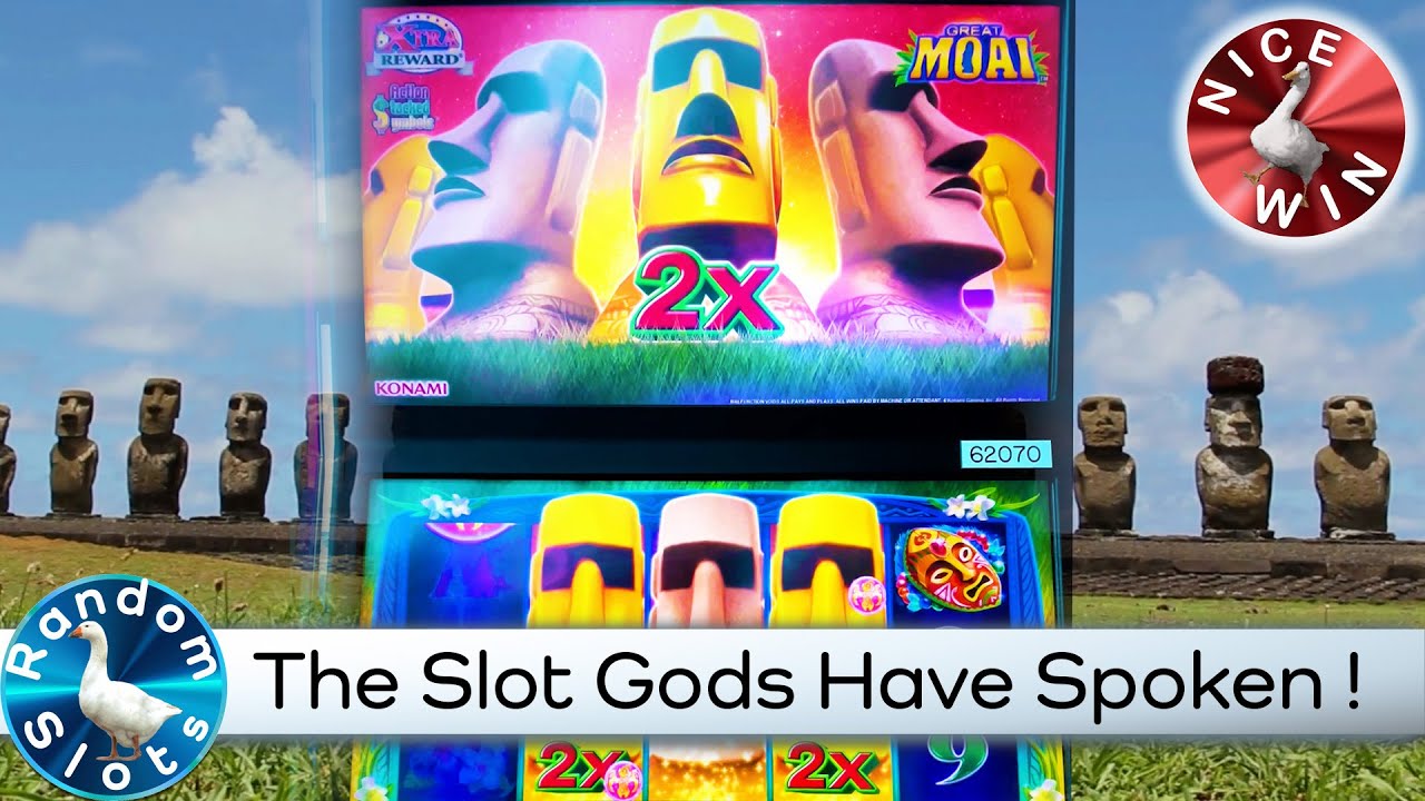 😄Great Moai Slot Machine Nice Bonus