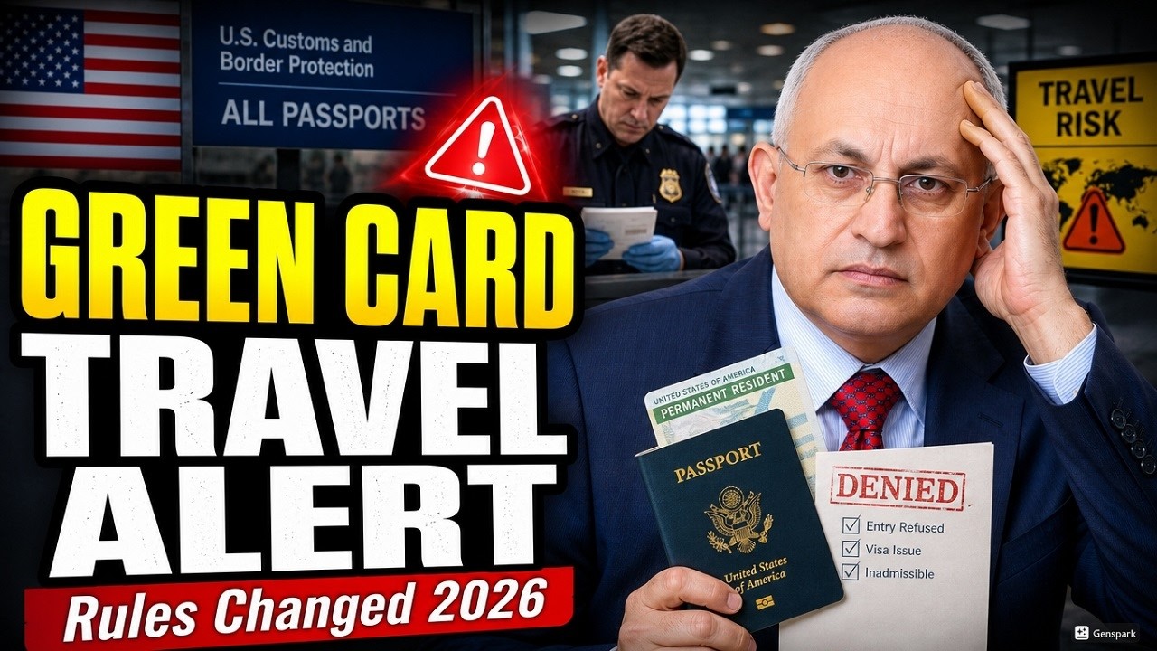 IMMIGRATION ALERT: Green Card Travel Risks, H-1B Update & Airport Rules (2026)