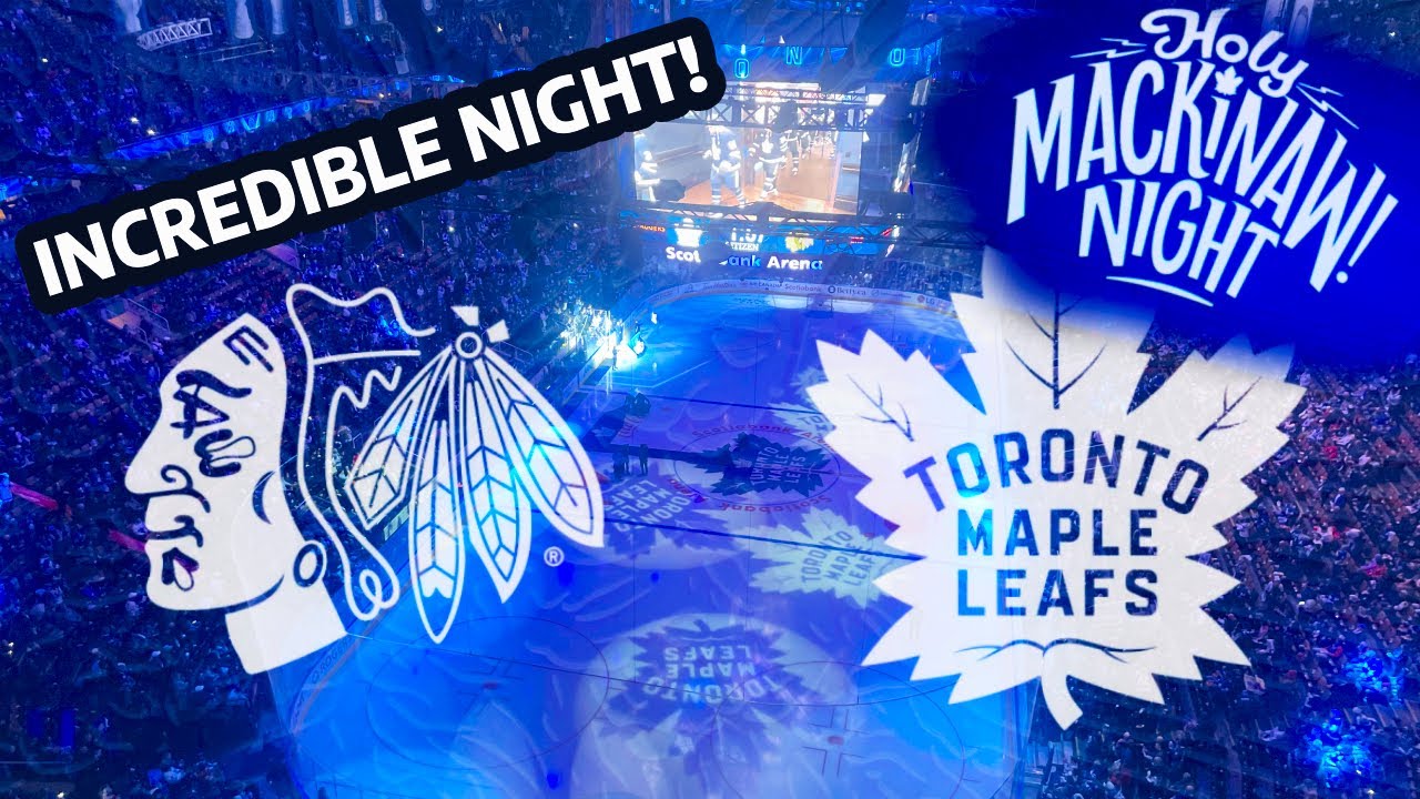 Holy Mackinaw Night at Scotiabank Arena! | Leafs vs Blackhawks Full Vlog