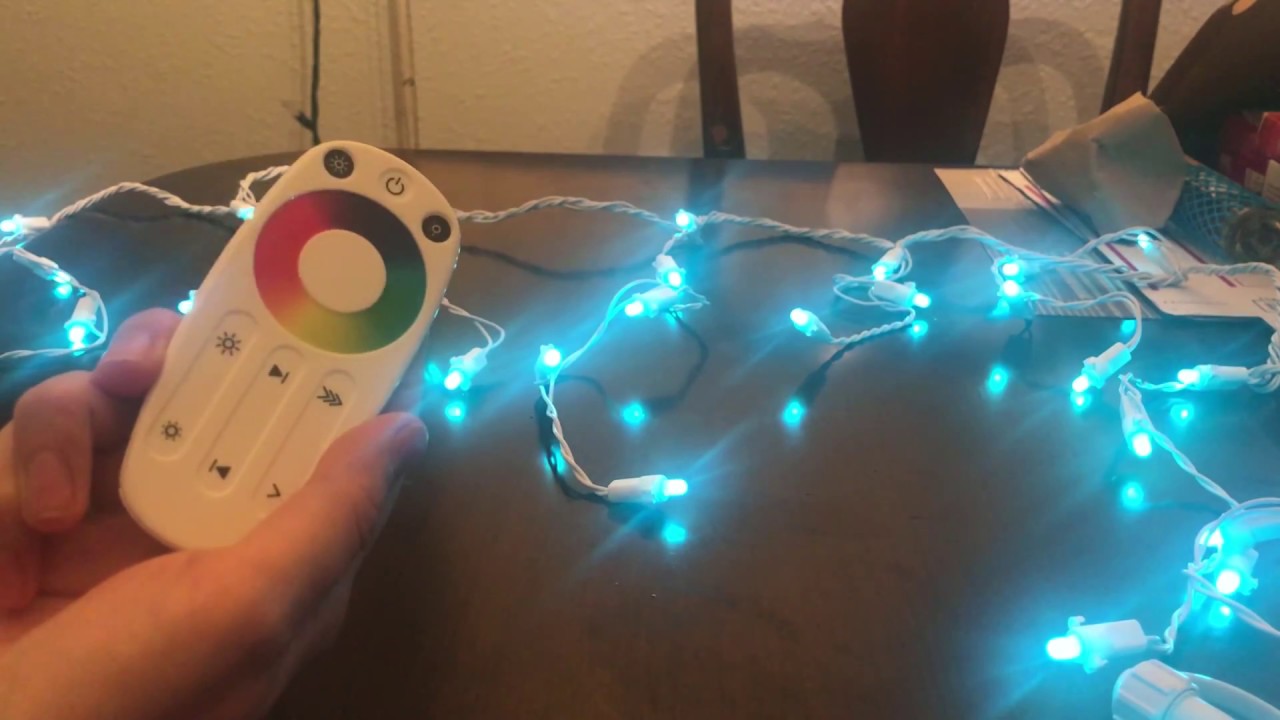 Illuminations Color Blast Remote Controlled Icicle String LED Lights