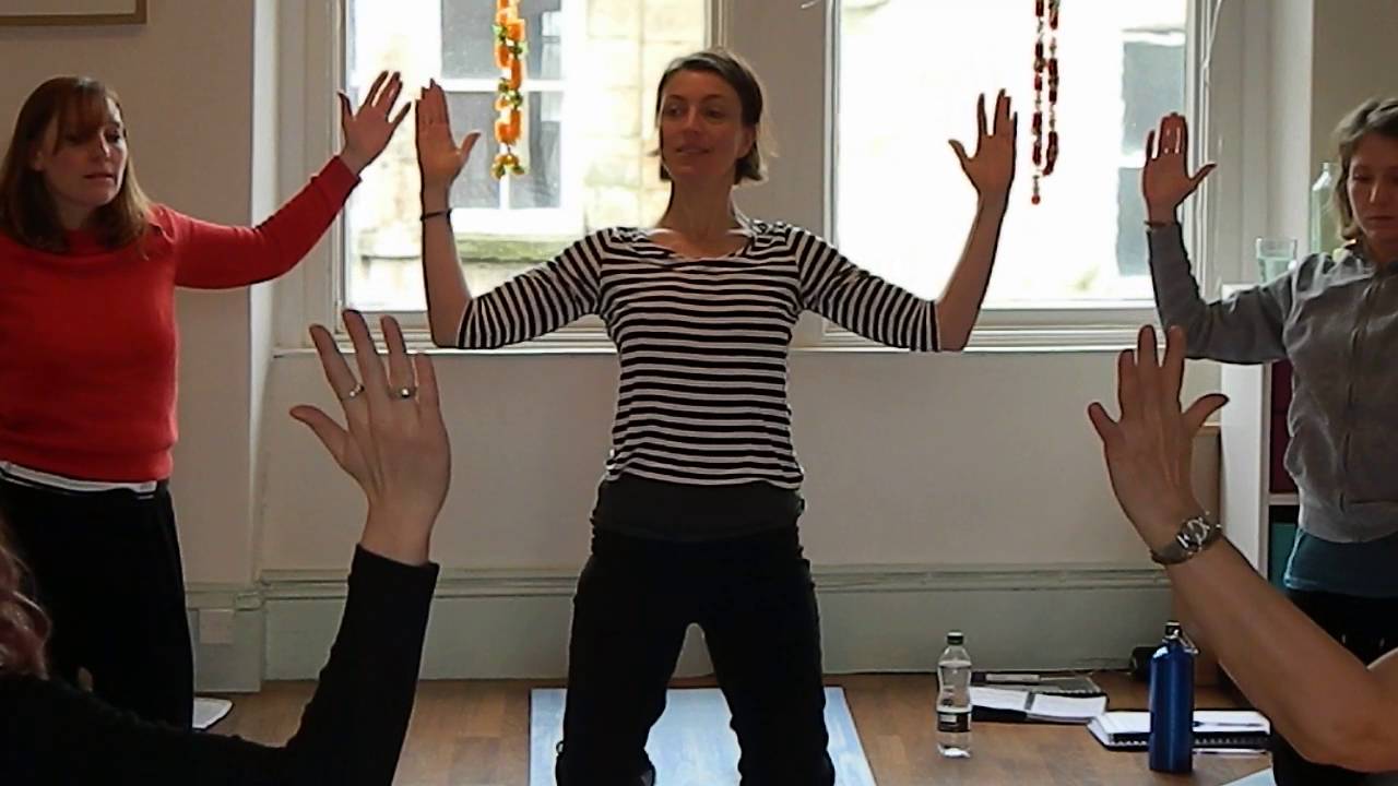 Womb Yoga With Sally Parkes Filmed in Harrogate at Teacher Sally's Pregnancy Yoga Teacher Training