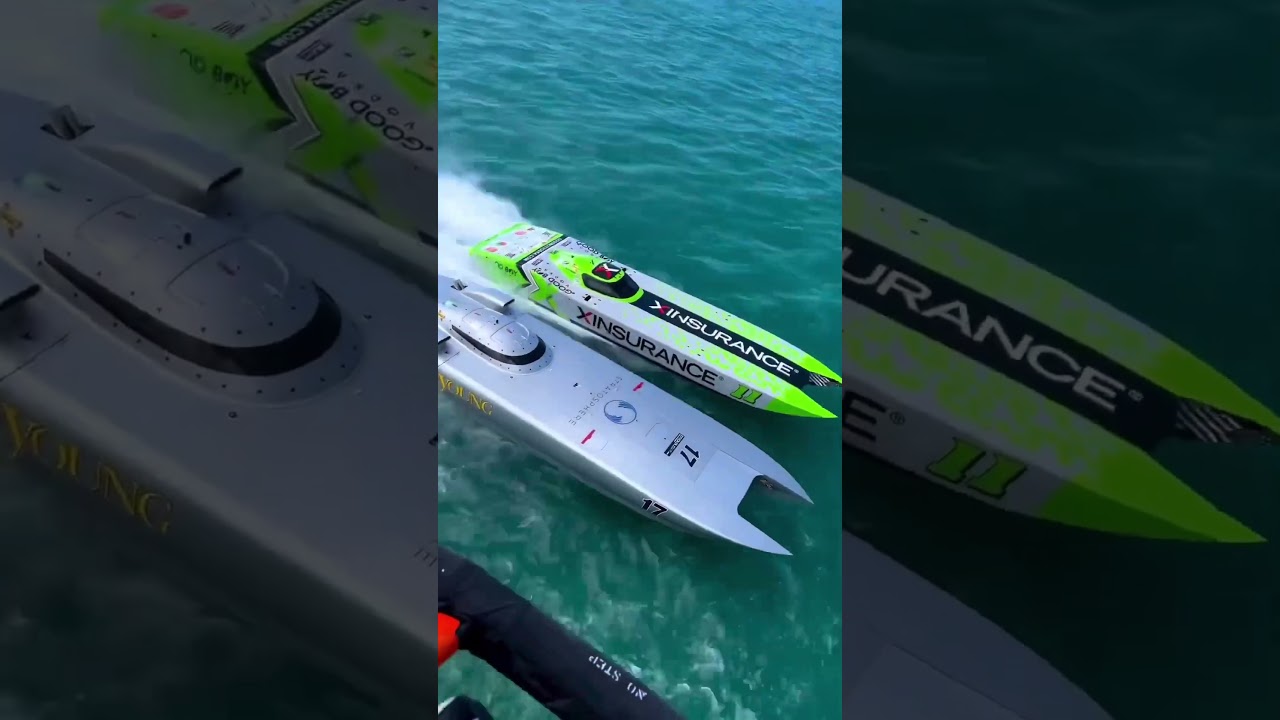Sorpassi tra barche off-shore