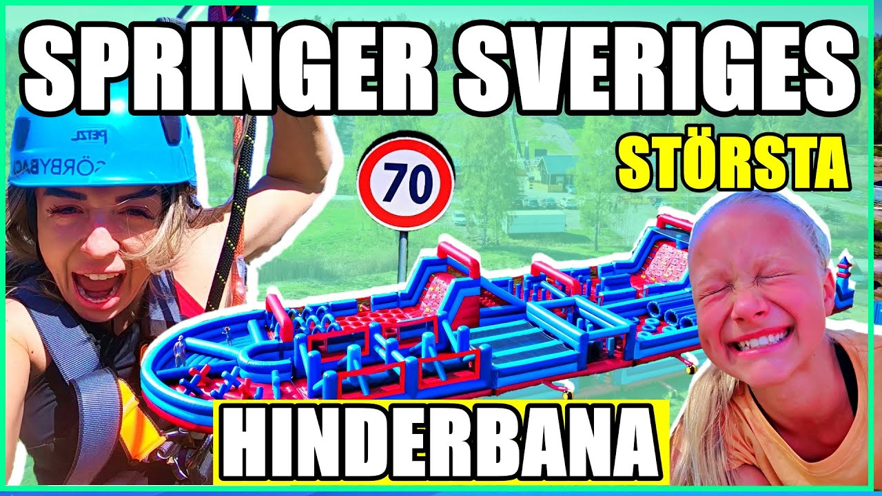 VI SPRINGER SVERIGES ST&Ouml;RSTA HINDERBANA *NINJATYRA VS GYMPAMILLA + 18M UPP i LUFTEN - i 70KM/H*