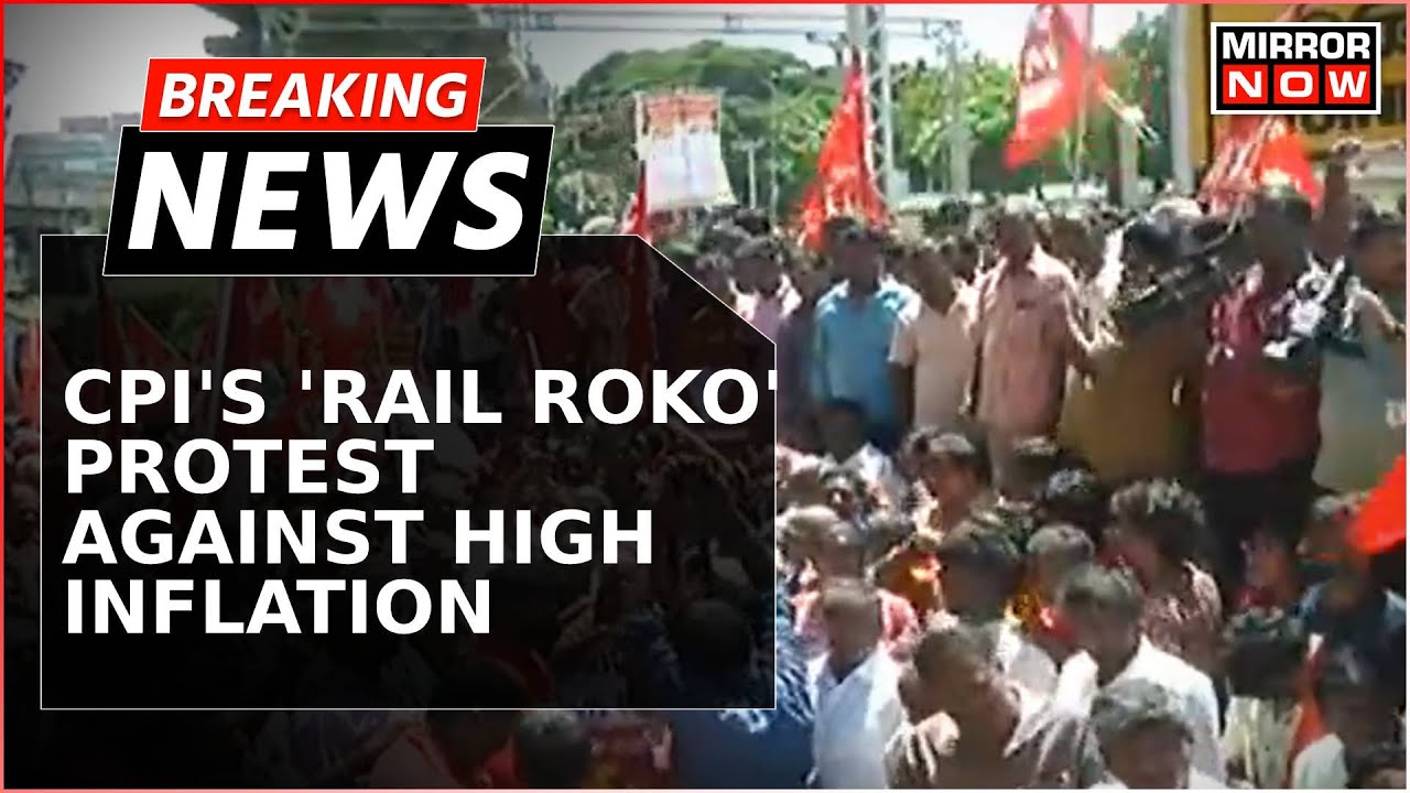 Breaking News | CPI Stages 'Rail Roko' Protest Against Central Government On Inflation, Unemployment