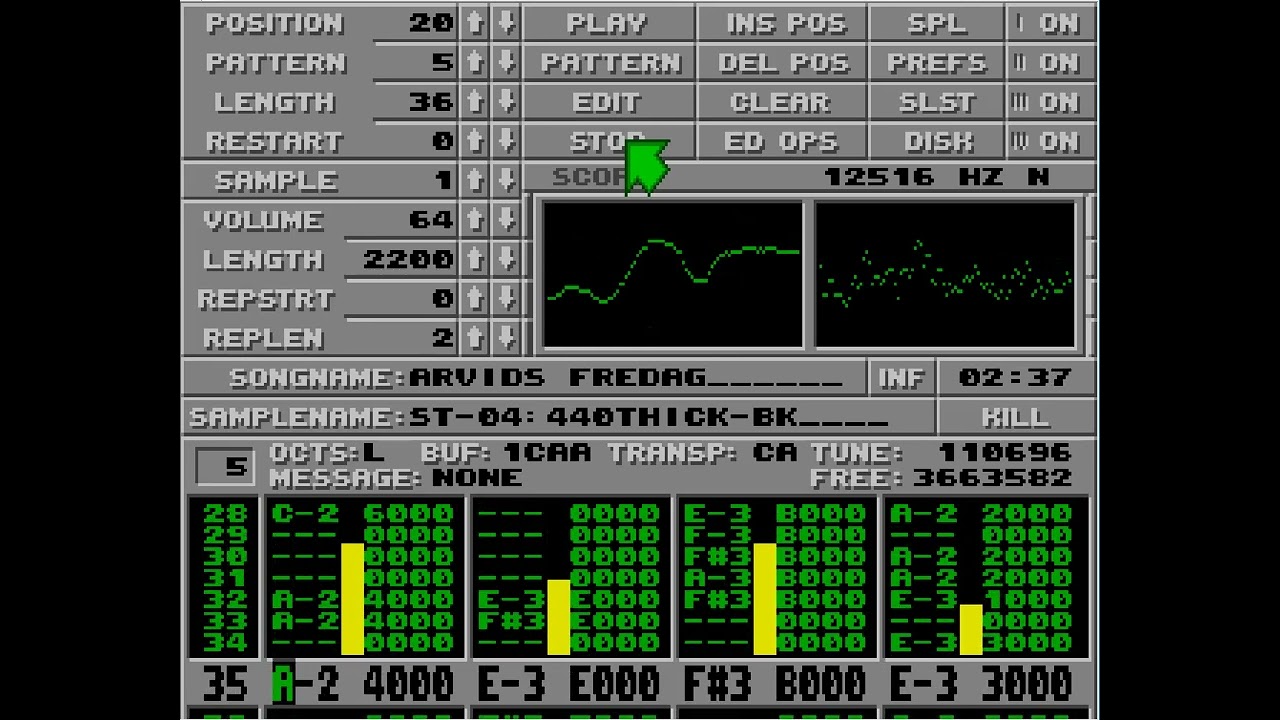 Atari ST Protracker Mods - Arvids Fredag
