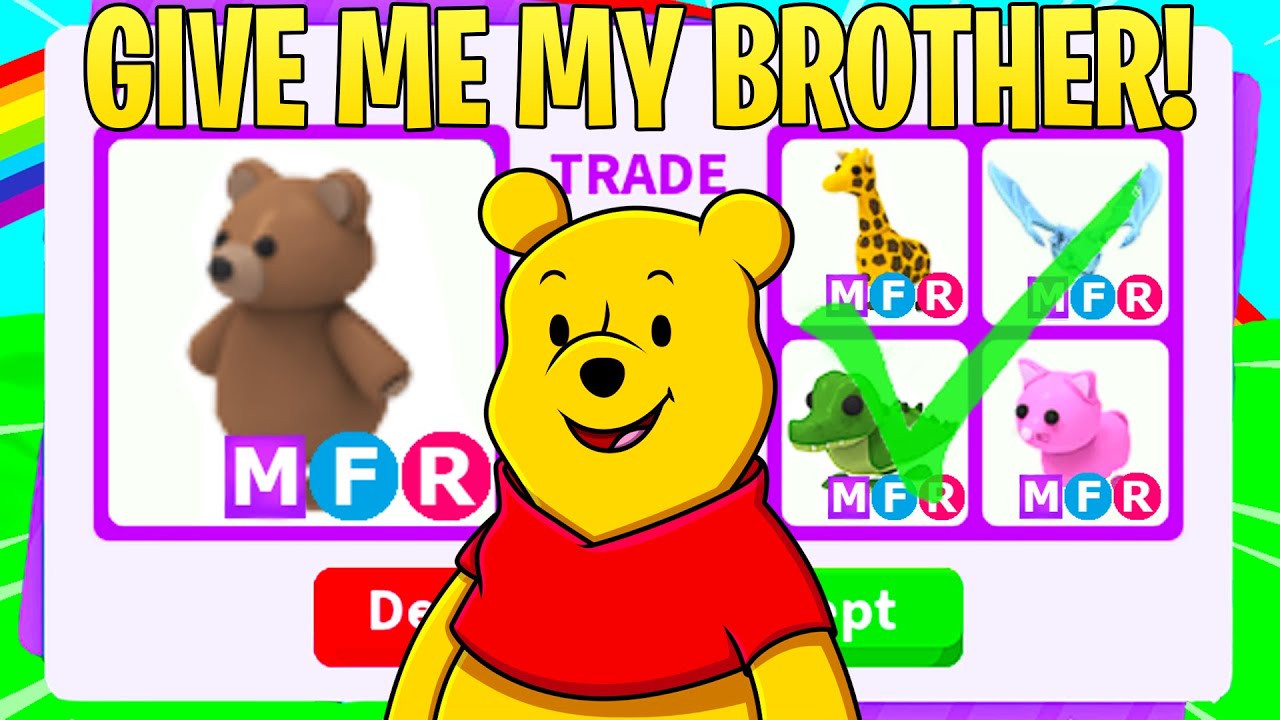 Я обменял МЕГА НЕОНОВОГО КОРИЧНЕВОГО МЕДВЕДЯ в Roblox Adopt Me