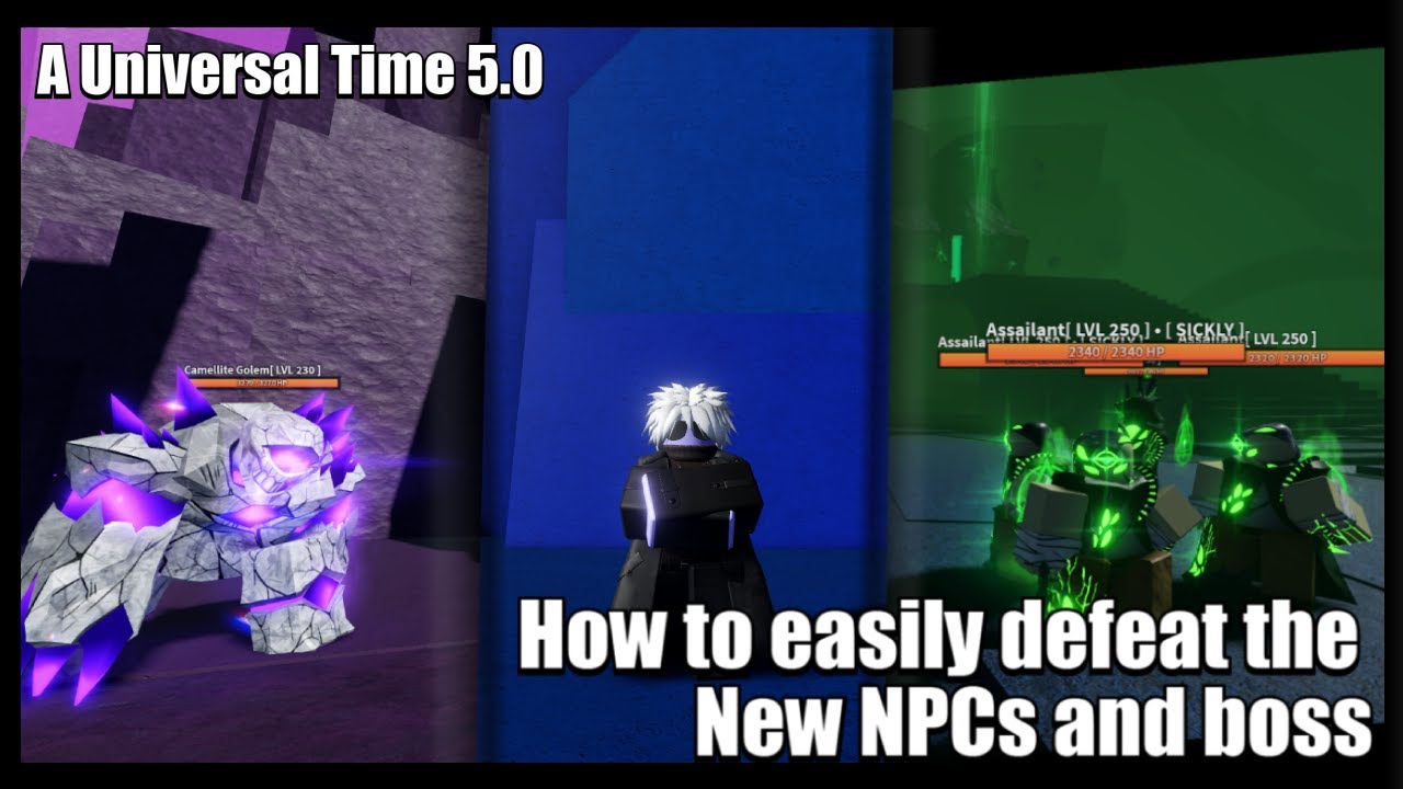 [AUT 5.0 △] How To Easily Defeat The New NPCs And Boss | Guide (THE-PREVIOUS /Camellite Golem Etc)