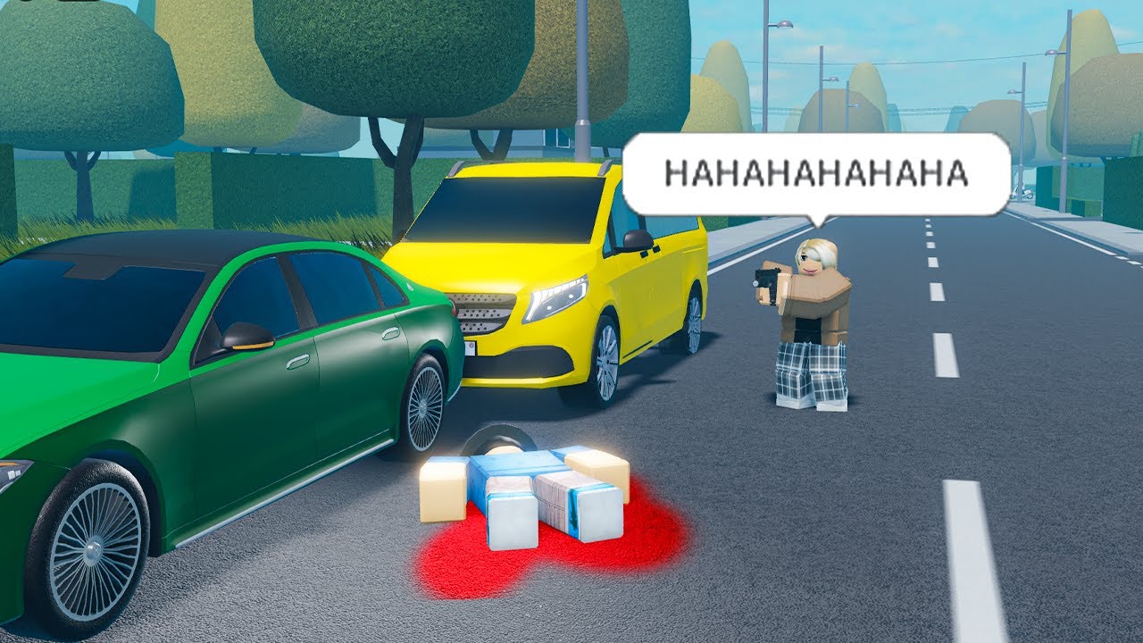 Crazy Lady Shot Me.. She Had Road Rage Problems.. (Roblox)