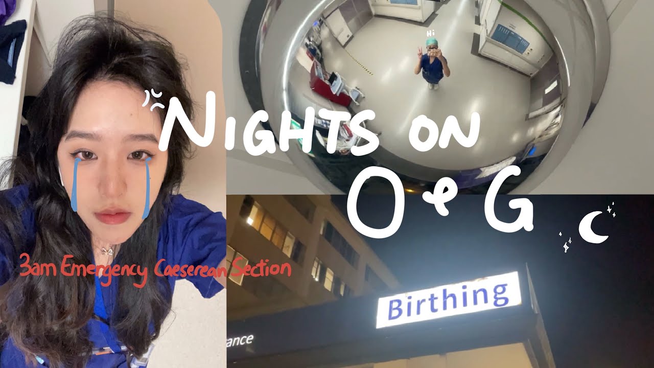 Med School Vlog 🥼 7pm-7am in Obstetrics & Gynaecology  *realistic*