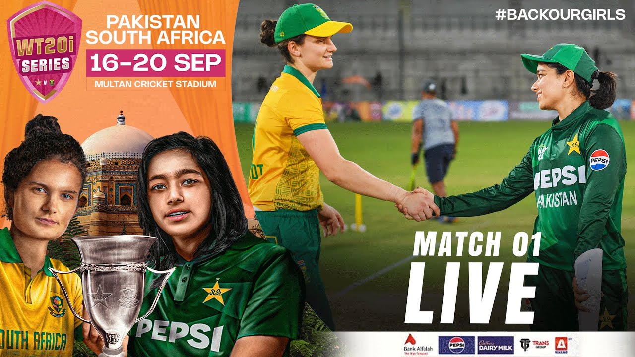Live | Pakistan Women vs South Africa Women | 1st T20I 2024 | PCB | M3X1A