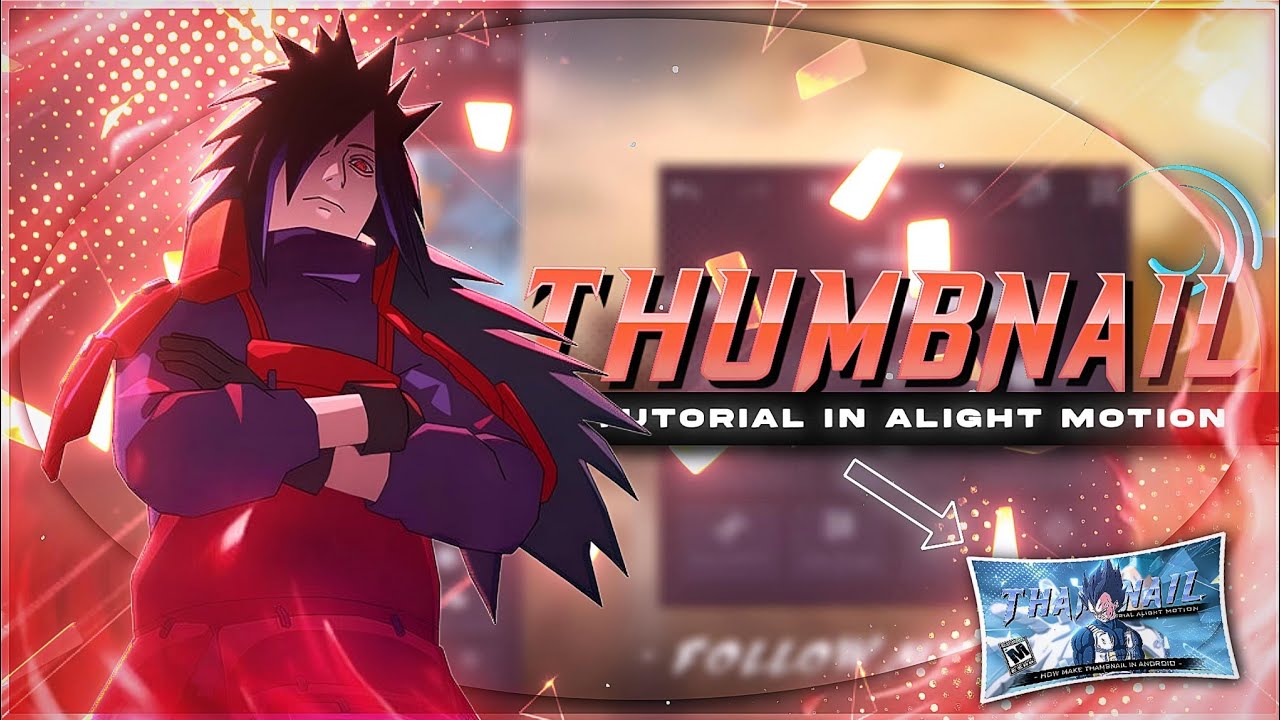 How To Make Thambnail Like Pro | Alight Motion/Node Video Tutorial | Amv edit Tutorial