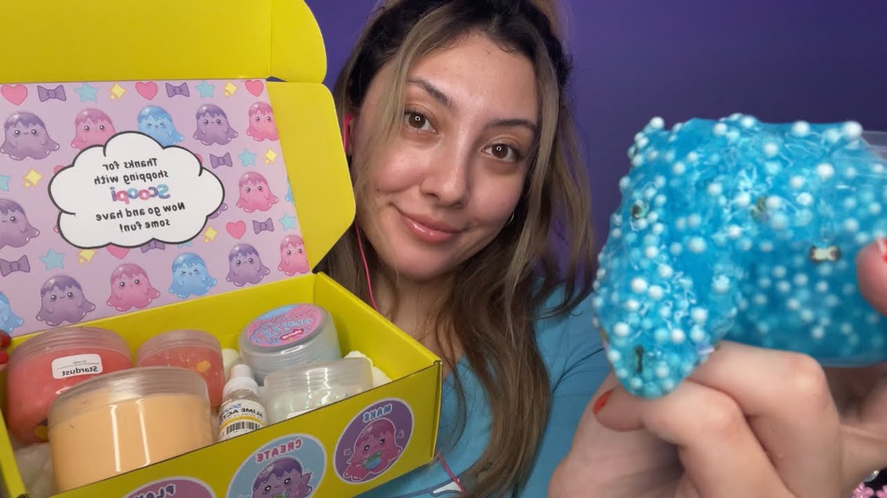 ASMR SLIME HAUL 💚✨ ~unboxing scoopi slimes… AGAIN!~ | Whispered