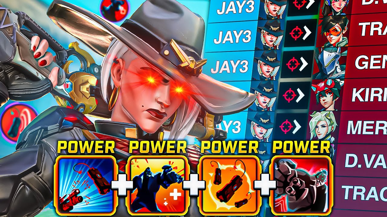 I Created a CRAZY Ashe Power Build in Overwatch Stadium