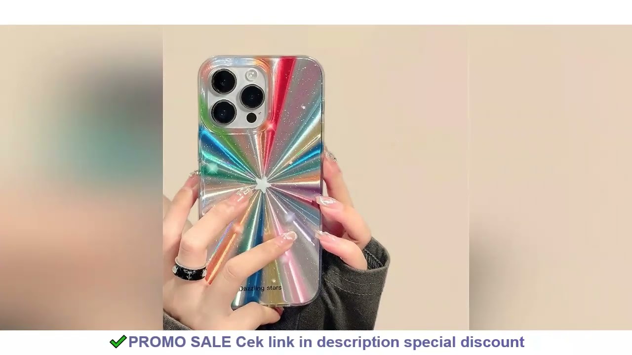 Colorful Rainbow Stars Glitter Phone Case For iPhone 15 16 Pro Max 17 13 11 12 14 Plus IMD Silicone