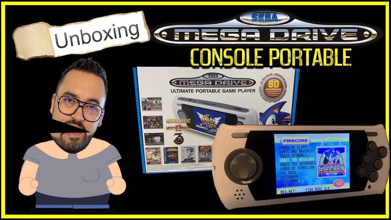 UNBOXING et TEST Console Portable Megadrive (Ultimate Portable Game Player)