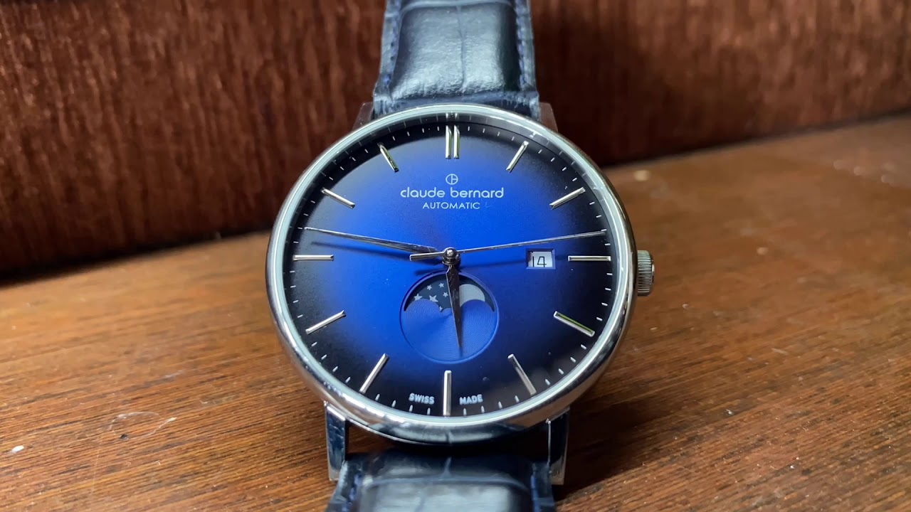 Claude Bernard Moon Phase Automatic Swiss Watch Inspirational Time-Lapse