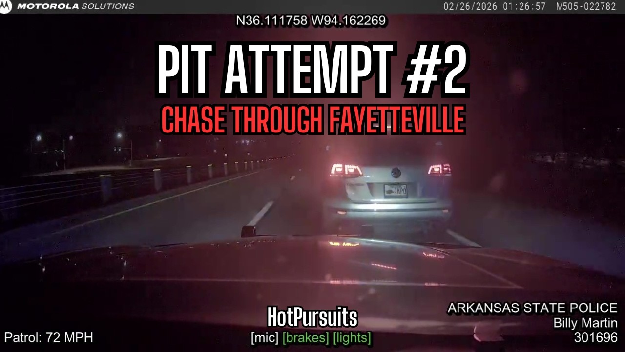 ASP Trooper Ends I-49 Pursuit After SUV Crashes Into Wall and Suspect Runs Into Woods