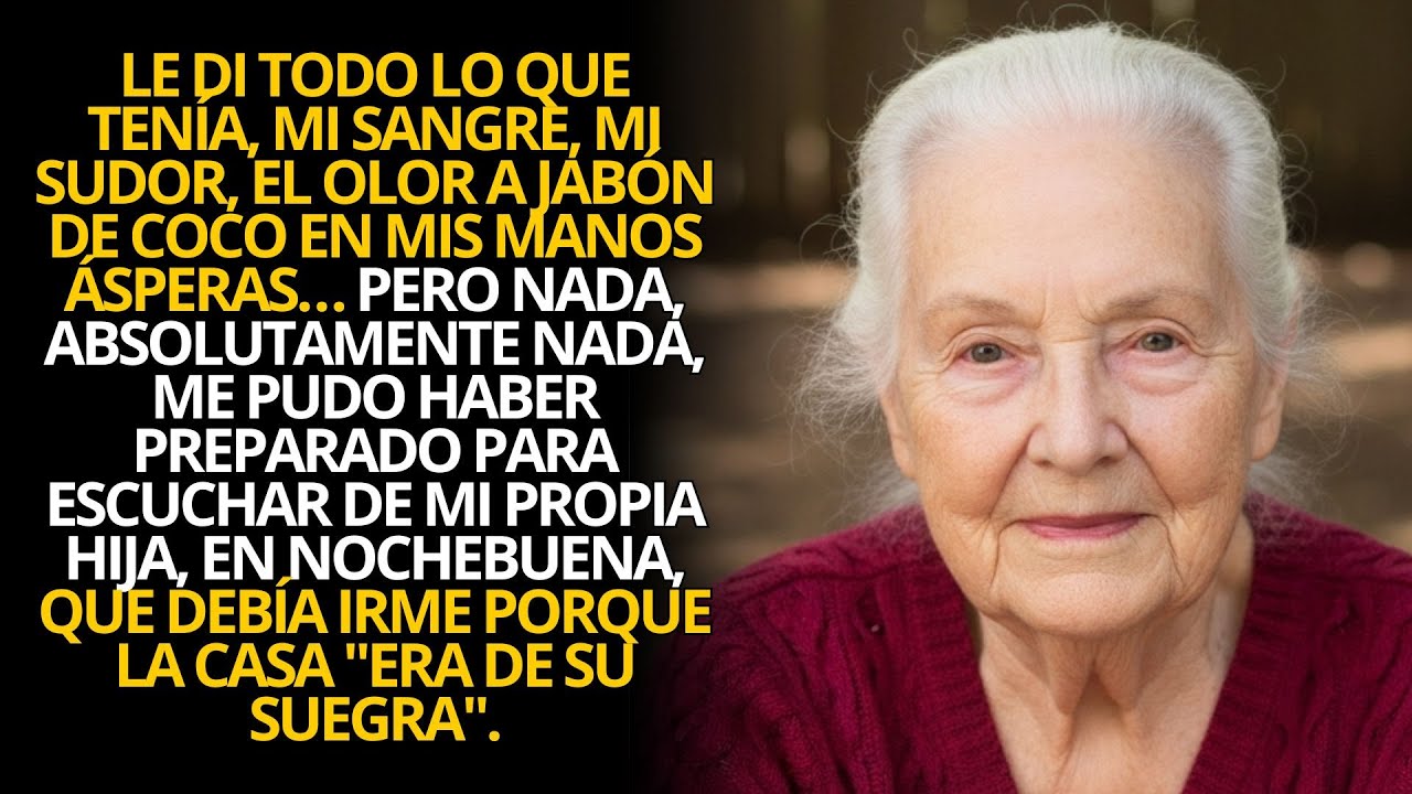 LE DI TODO LO QUE TENÍA, MI SANGRE, MI SUDOR... PERO NO ME PUDO ESCUCHAR DE MI PROPRIA HIJA...