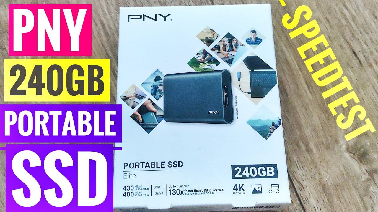 PNY Elite 240GB Portable SSD | Speedtest Unboxing