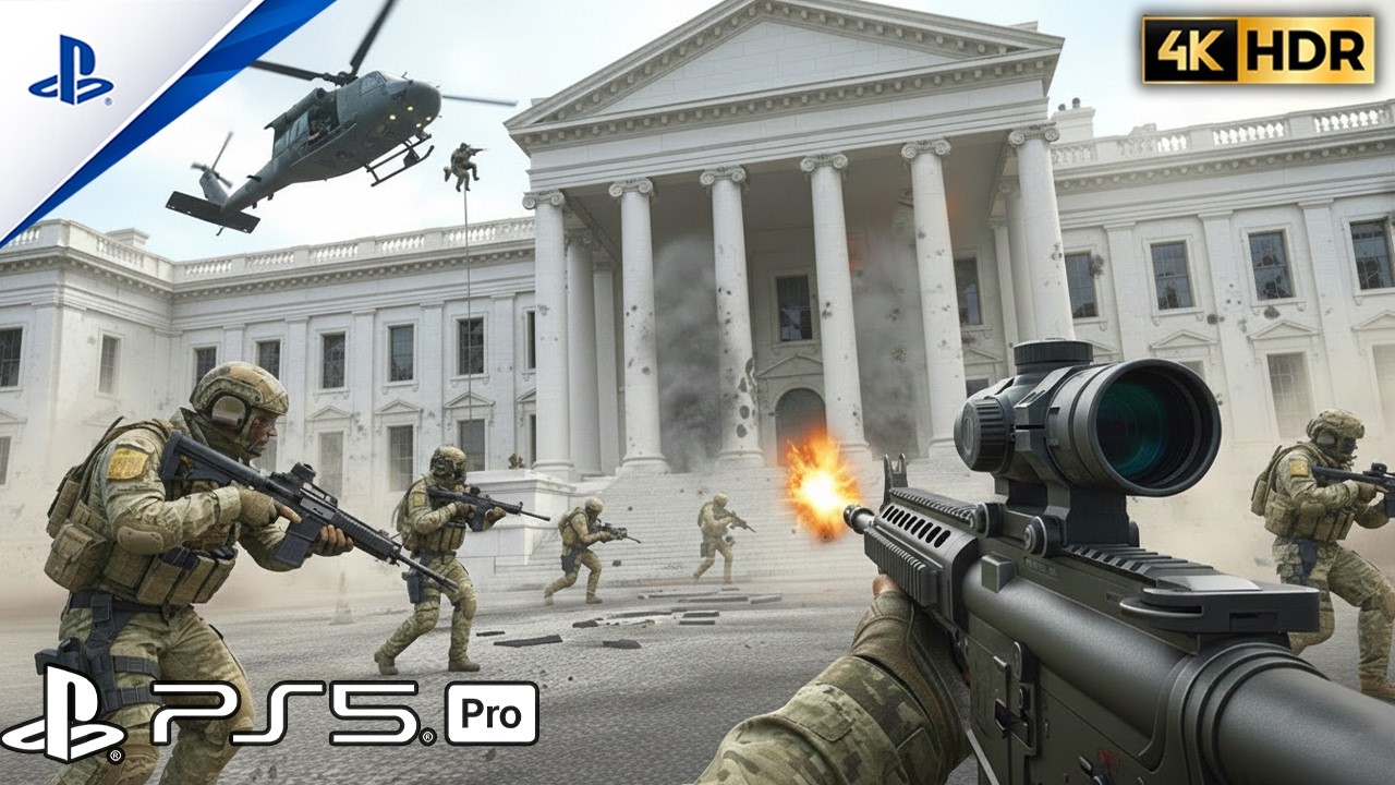 (PS5) WHITEHOUSE INFILTRATION | Ultra-Realistic Call of Duty 4K 60FPS Gameplay
