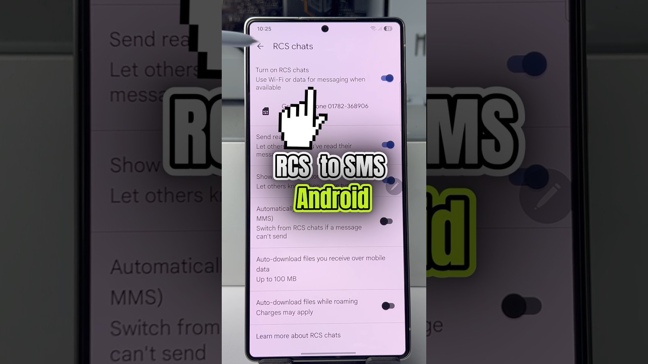 change rcs to sms on samsung #rcstosms #s25ultra