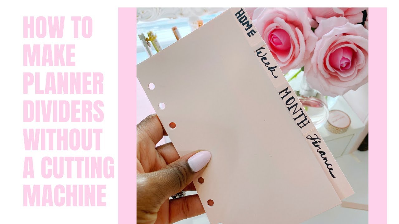 HOW TO MAKE PLANNER DIVIDERS | Without a cutting machine