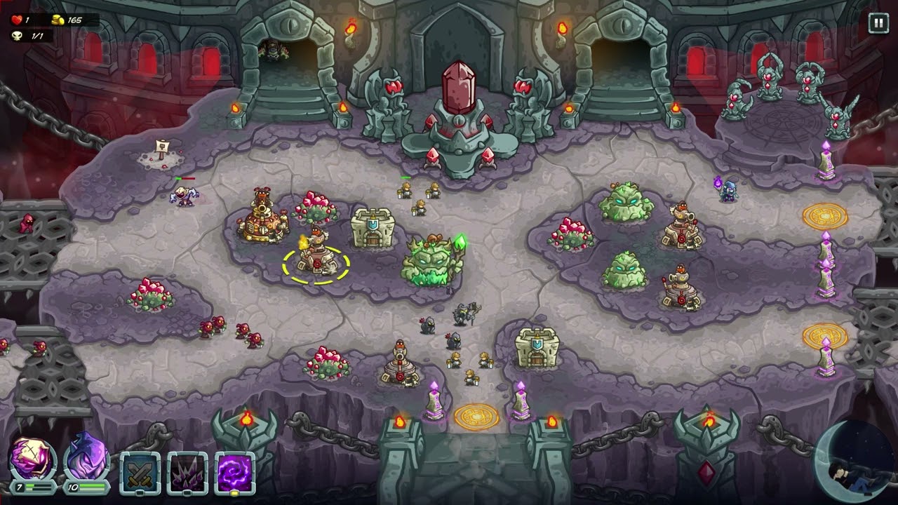 Kingdom Rush 5 Alliance Iron - 10 Patios del templo (imposible)