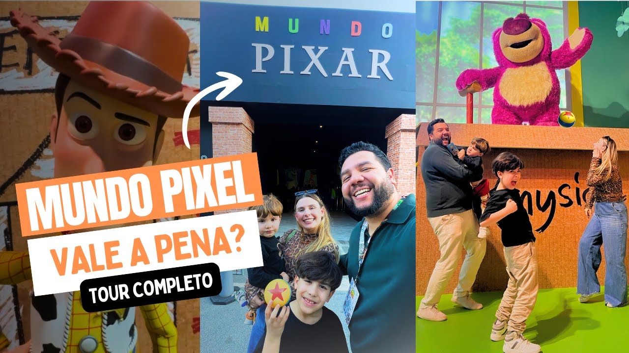 MUNDO PIXAR em São Paulo: Fomos na PRÉ-ESTREIA! Vale a pena? (EXPERIÊNCIA COMPLETA 2025)