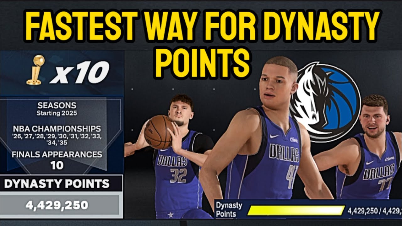 Fastest Way To Earn Dynasty Points (NBA 2K26 MyCareer)