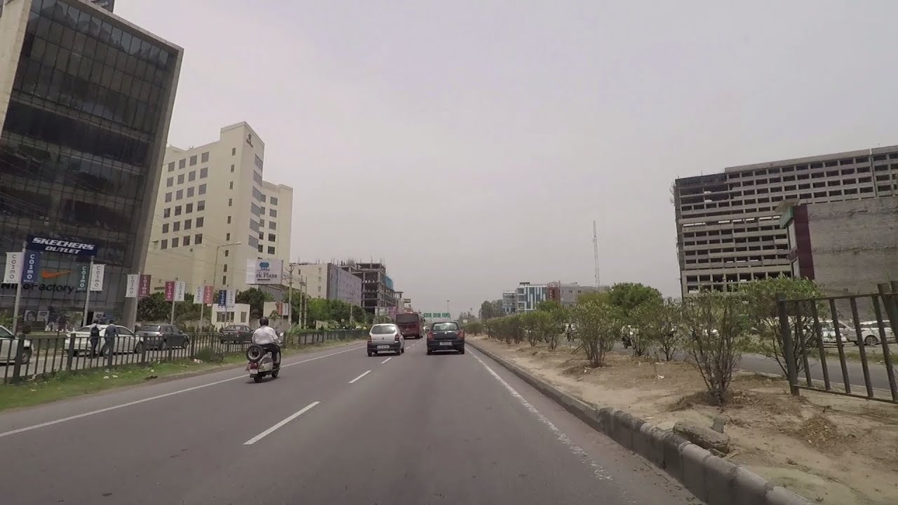 Driving on Ambala-Chandigarh Expressway - India
