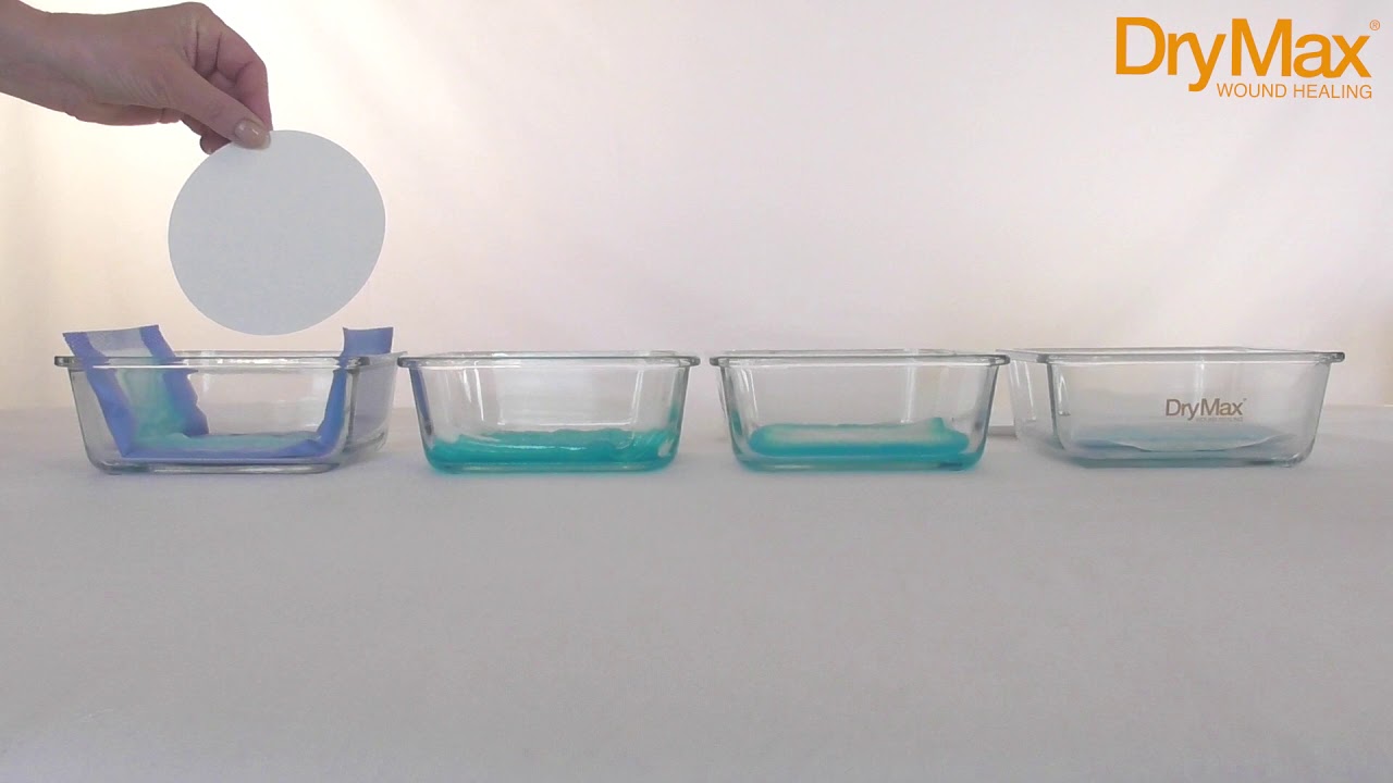 Discover the dry surface of DryMax superabsorbent dressing