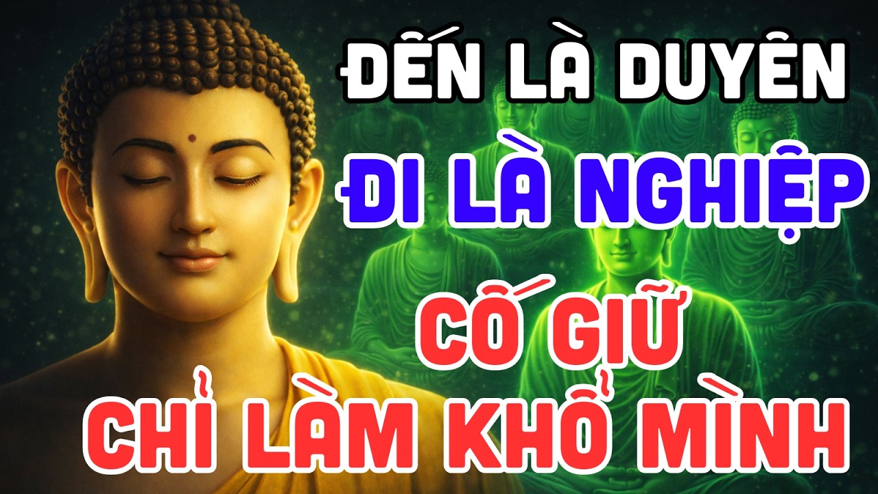 Phật Dạy: Học Cách Tự Bước Đi – Đến Là DUYÊN, Đi Là NGHIỆP– Cố Giữ Chỉ Làm Khổ Mình| Tu Phật Tại Gia