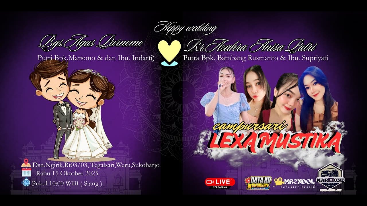 Live Cs. LEXA MUSTIKA//D 2 PRO AUDIO//DUTA HD MONDOKAN Sukoharjo 14 OKTOBER 2025