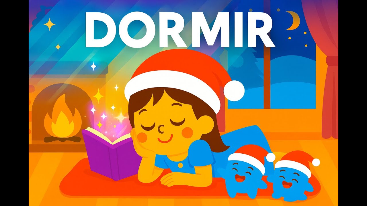 Emiri duerme en vísperas de Navidad 🎄Canción infantil relajante, sonidos mágicos para bebés y niños
