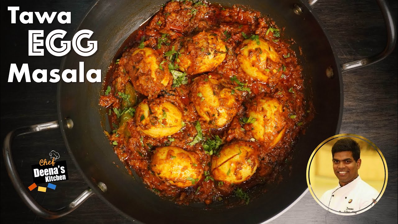 Egg Tawa Masala Recipe in Tamil | How to Make Egg Tawa Masala | CDK 524 | Chef Deena's Kitchen