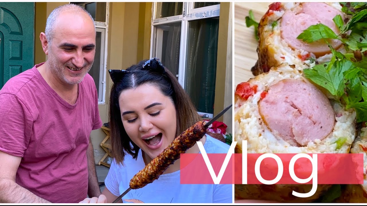 X&uuml;susi &uuml;sulla &ccedil;ox dadlı kabab hazırladıq | Karantin vlogu