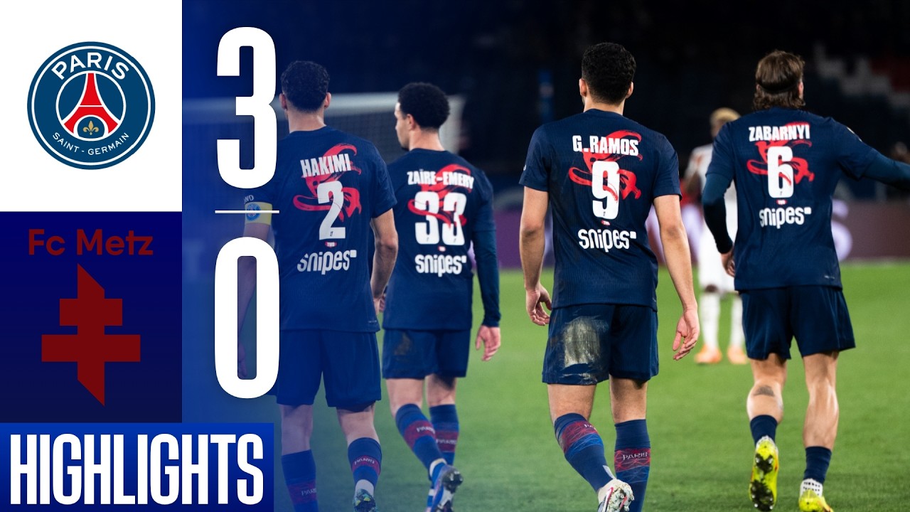 Large succès de nos Parisiens au Parc face au FC Metz | Le résumé de la rencontre 📺