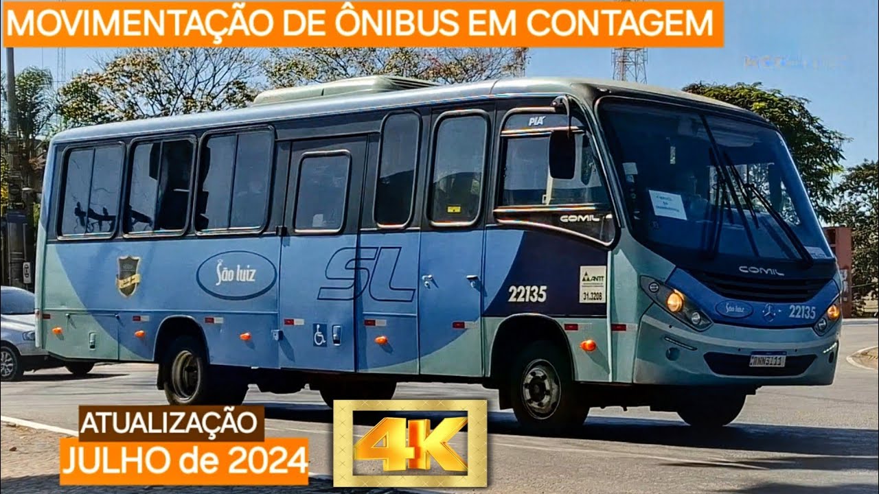 MOVIMENTAÇÃO de ÔNIBUS em CONTAGEM - MG