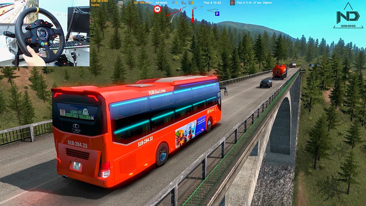 ETS2 Mod - Xe Giường Nằm Phương Trang Đi Từ Đ&agrave; Lạt Về BX Miền T&acirc;y