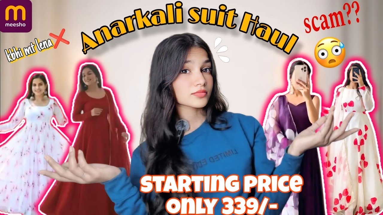 Meesho Anarkali Suit Haul 2026🔥 Starting ₹339 | Budget Friendly or Scam? Honest Review & Try On Haul