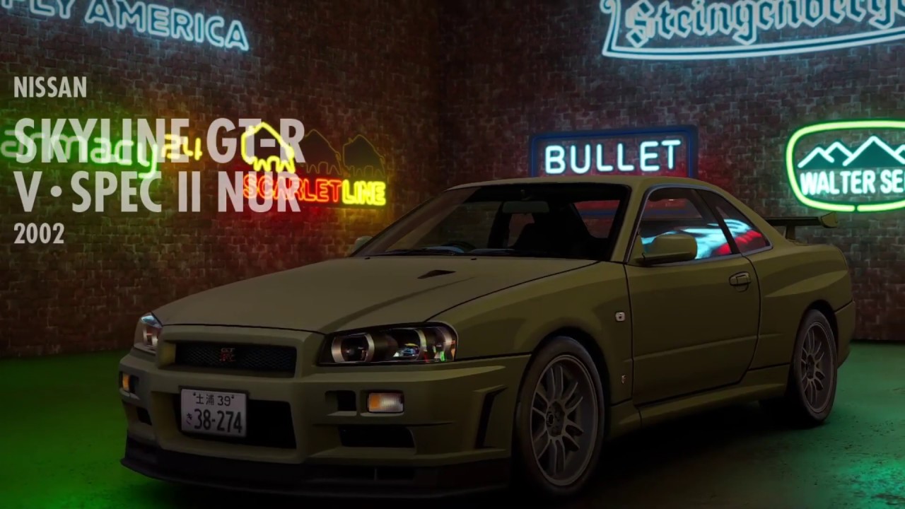 Gran Turismo Sport Initial D stlye R34