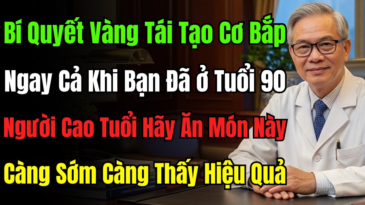 Tốt Hơn Cả Bột Đạm! Món Ăn Này Giúp Người Trên 60 Tuổi Chặn Đứng Chứng Mất Cơ, Teo Cơ.