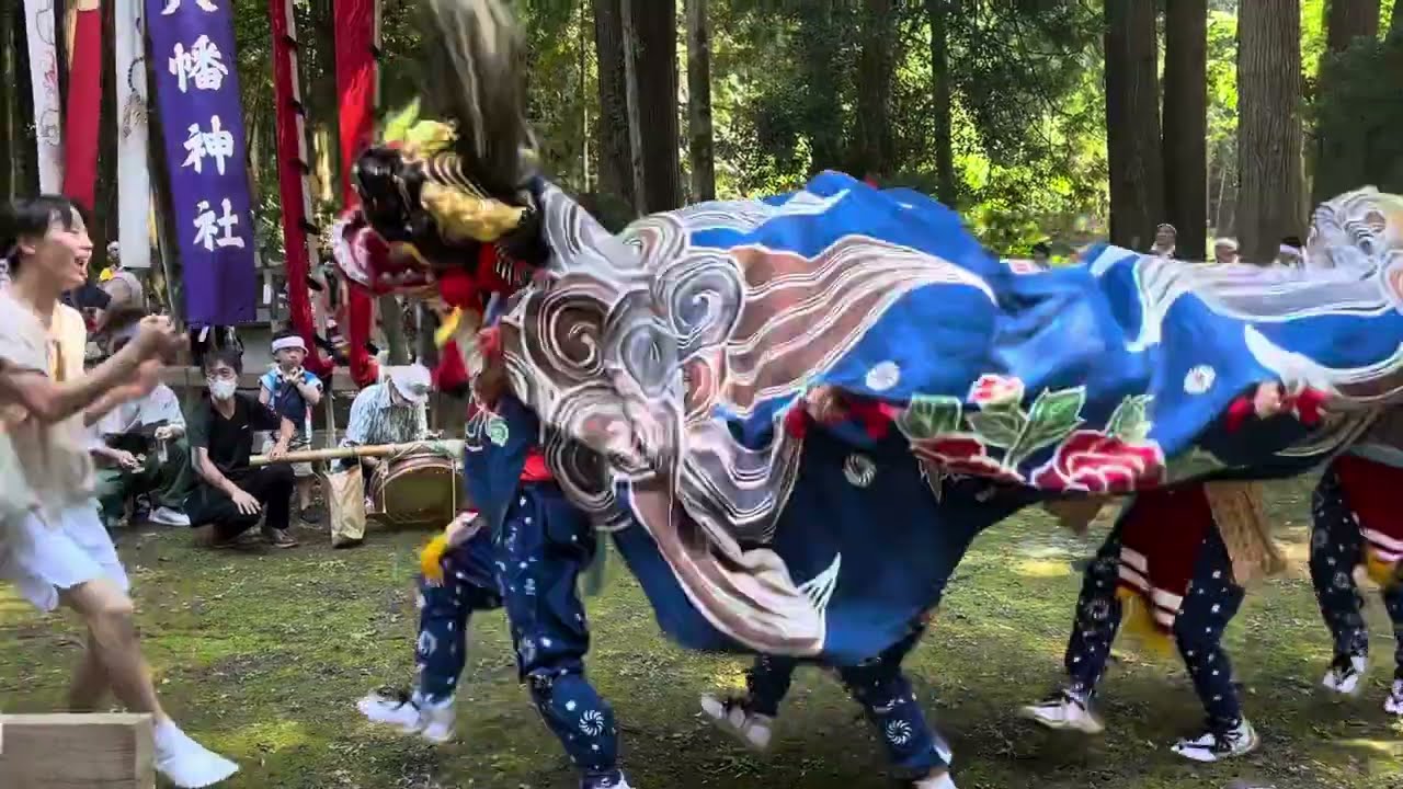 浦上祭り（輪島市門前町）亀部田、知気女の獅子舞　2023/07/22
