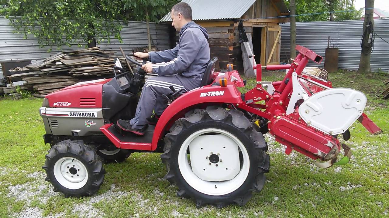 Японский мини трактор 4WD Shibaura P175F, ПСМ в наличии