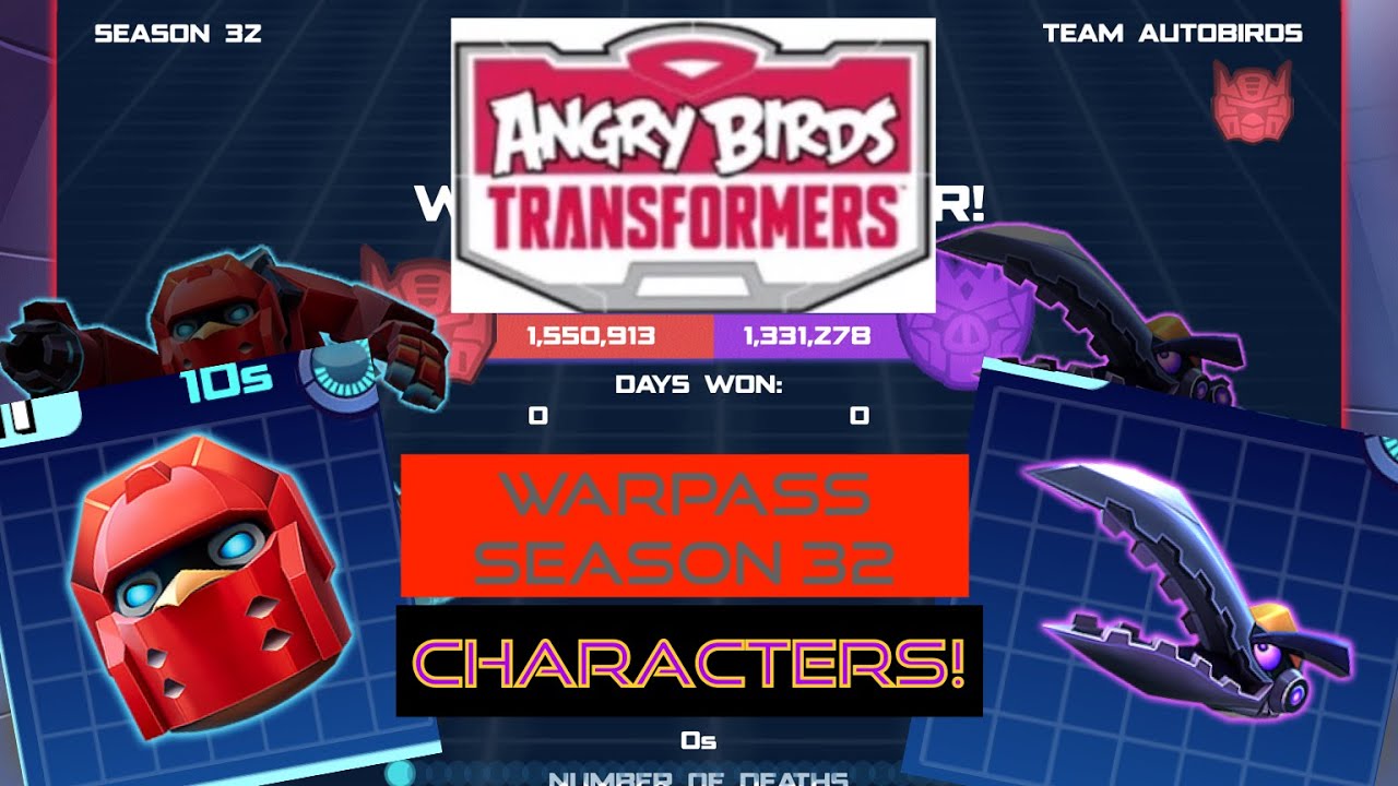 WARPASS SEASON 32! - Angry Birds Transformers