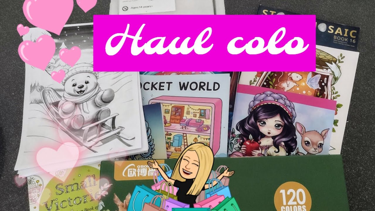 Haul coloriage ,livres et nouveaux crayons de couleur #coloring  #colo  #coloringbookaddict