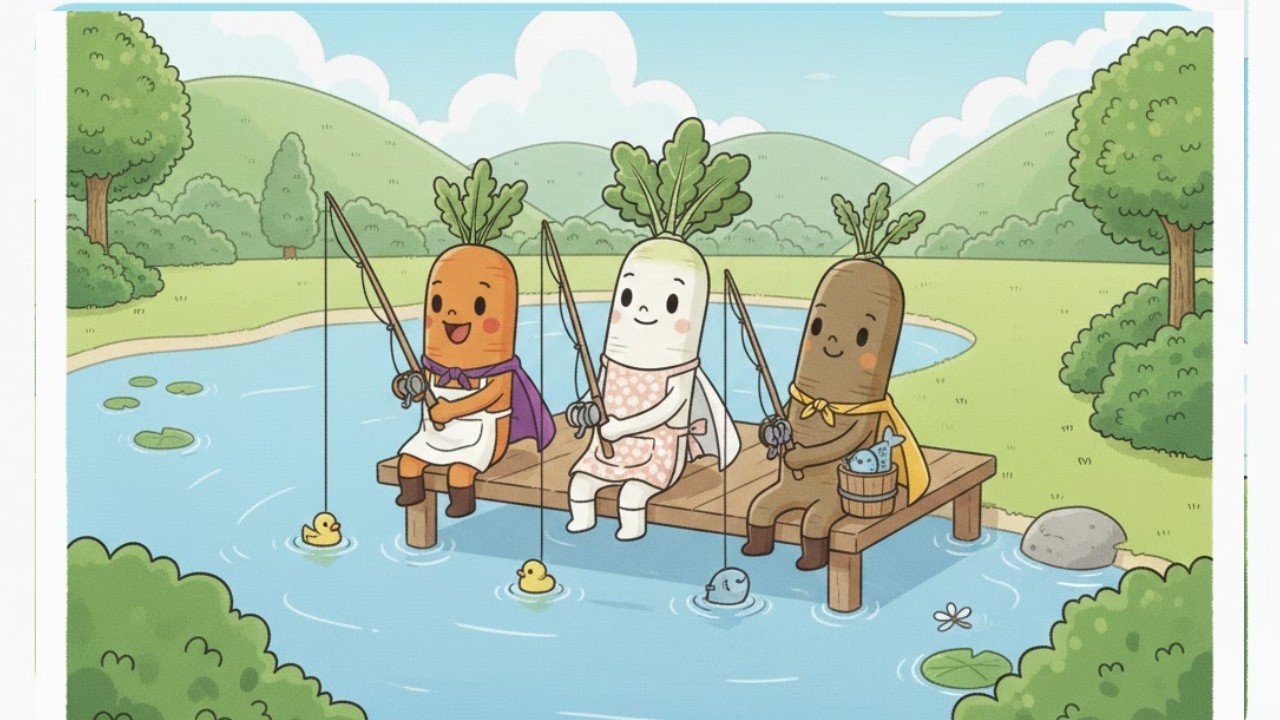 なかよし３人のやさいたち