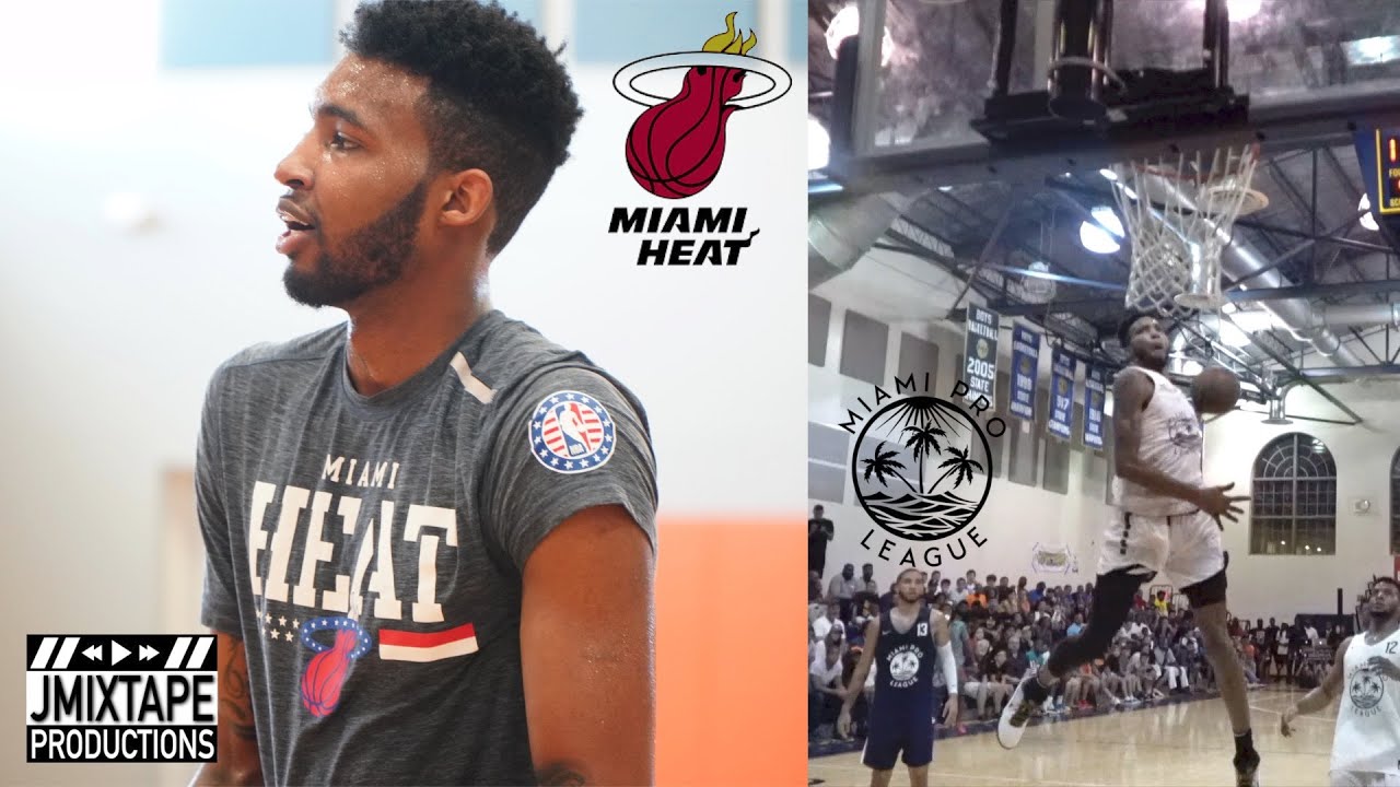 Derrick Jones Jr. Workout w/Ant Wells + Miami Pro League Highlights
